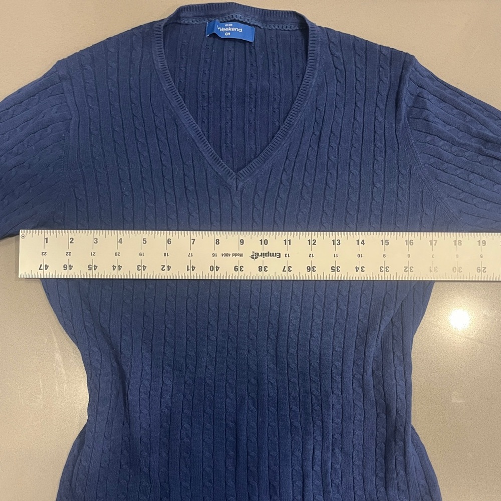 Weekend’s Women's V-Neck Sweater - Darkblue - Picture 5 of 6